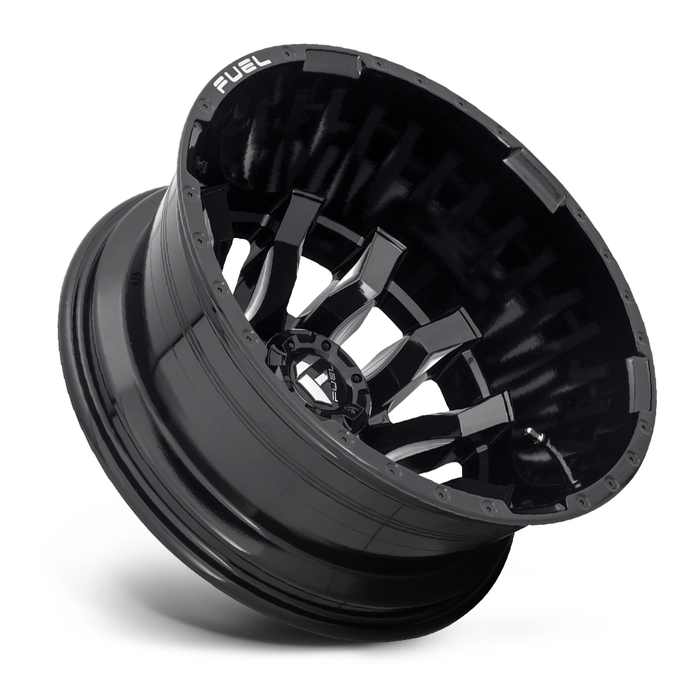 velg FUEL BLITZ DUALLY REAR D673 Gloss Black & Milled