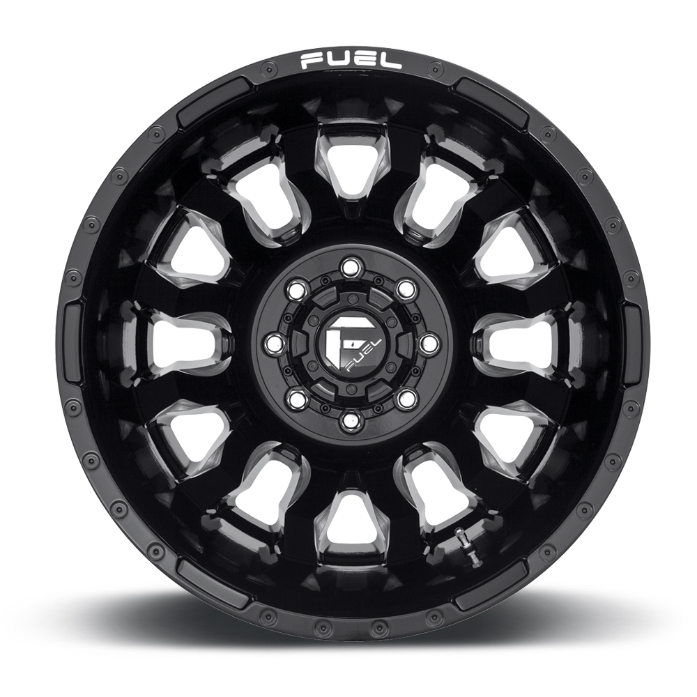 velg FUEL BLITZ DUALLY REAR D673 Gloss Black & Milled
