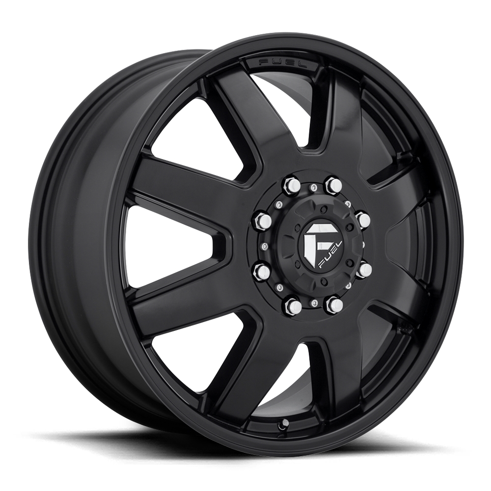 FUEL MAVERICK DUALLY FRONT D436 8 LUG Satin Black