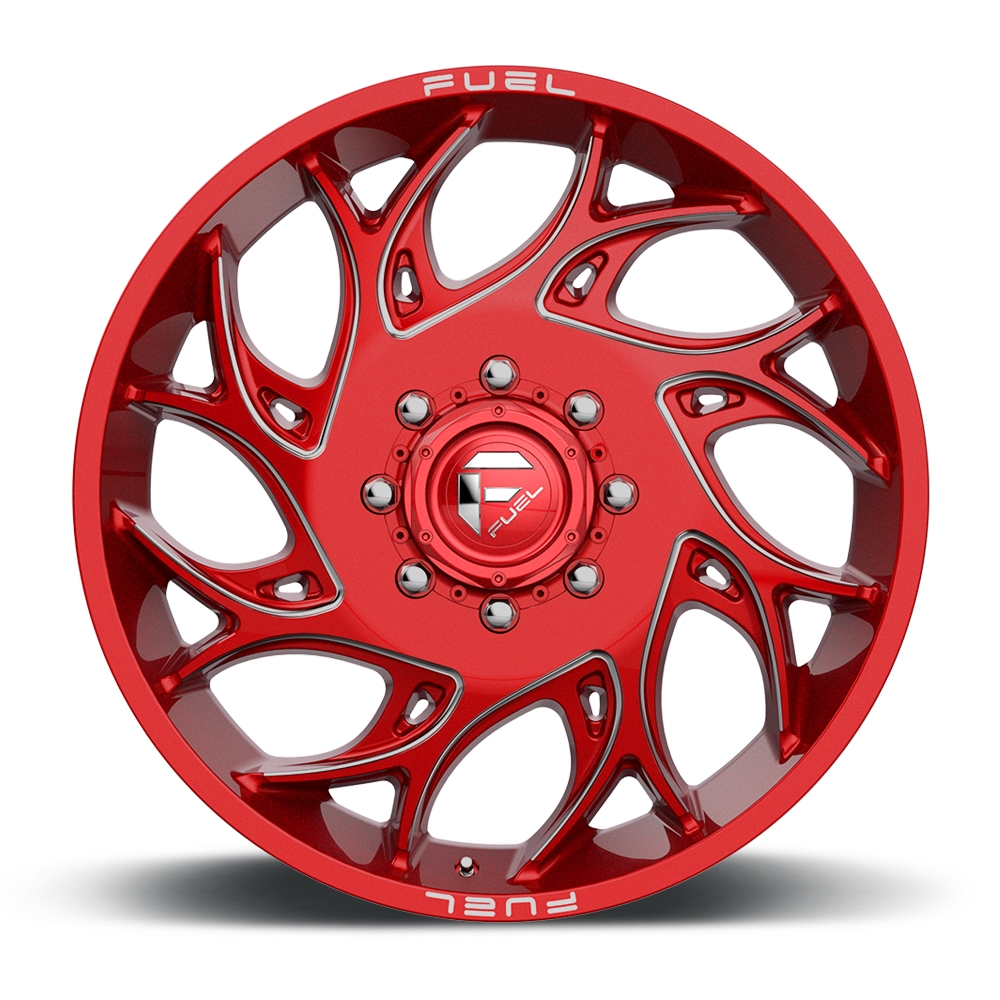 velg FUEL RUNNER DUALLY FRONT D742 Candy Red & Milled